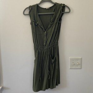 Japna Olive Green Dress
